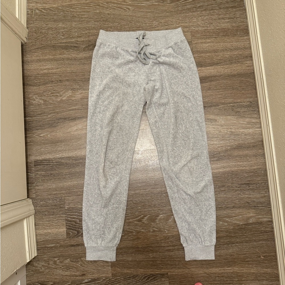Juicy Couture Light Gray Velour Lounge Pants Women’s xs